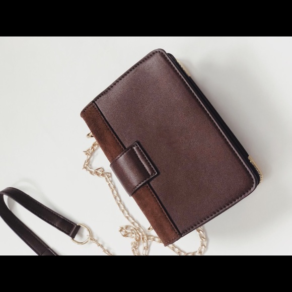 🆕Ellie Brown & Gold Ornate Detailed Crossbody Bag - Picture 7 of 8